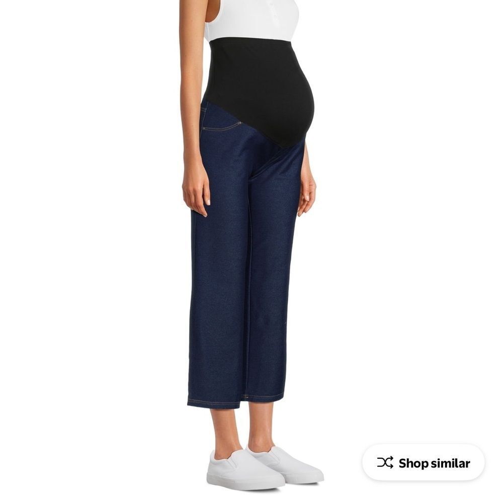 Time and Tru Maternity Denim Pants - Black and Blue
